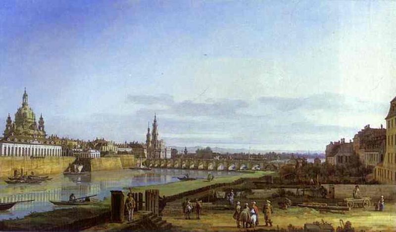 Bernardo Bellotto Dresden from the Right Bank of the Elbe above the Augustus Bridge